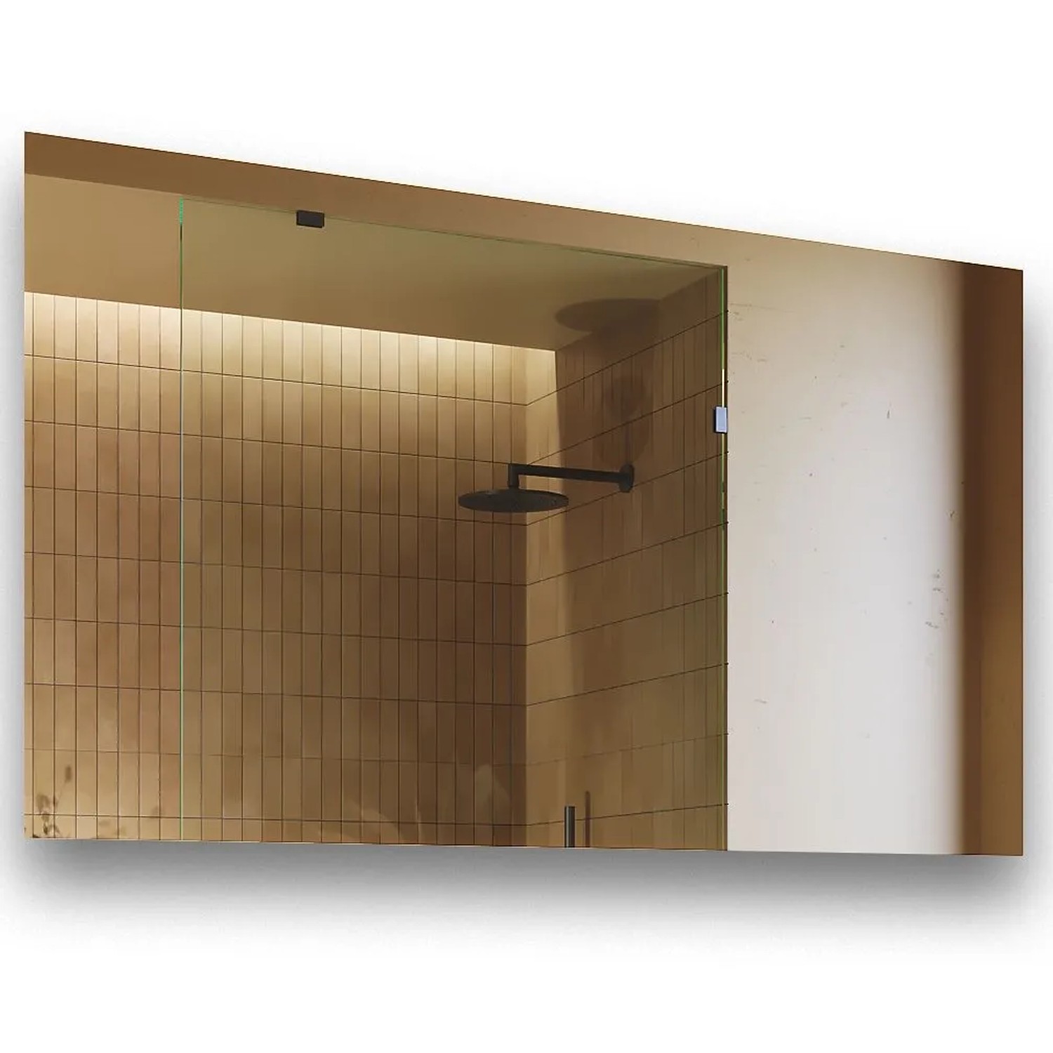 Artforma LED Badspiegel Rechteckig 120x70 cm mit Beleuchtung Warmweiß Rahmenlos IP21 M013