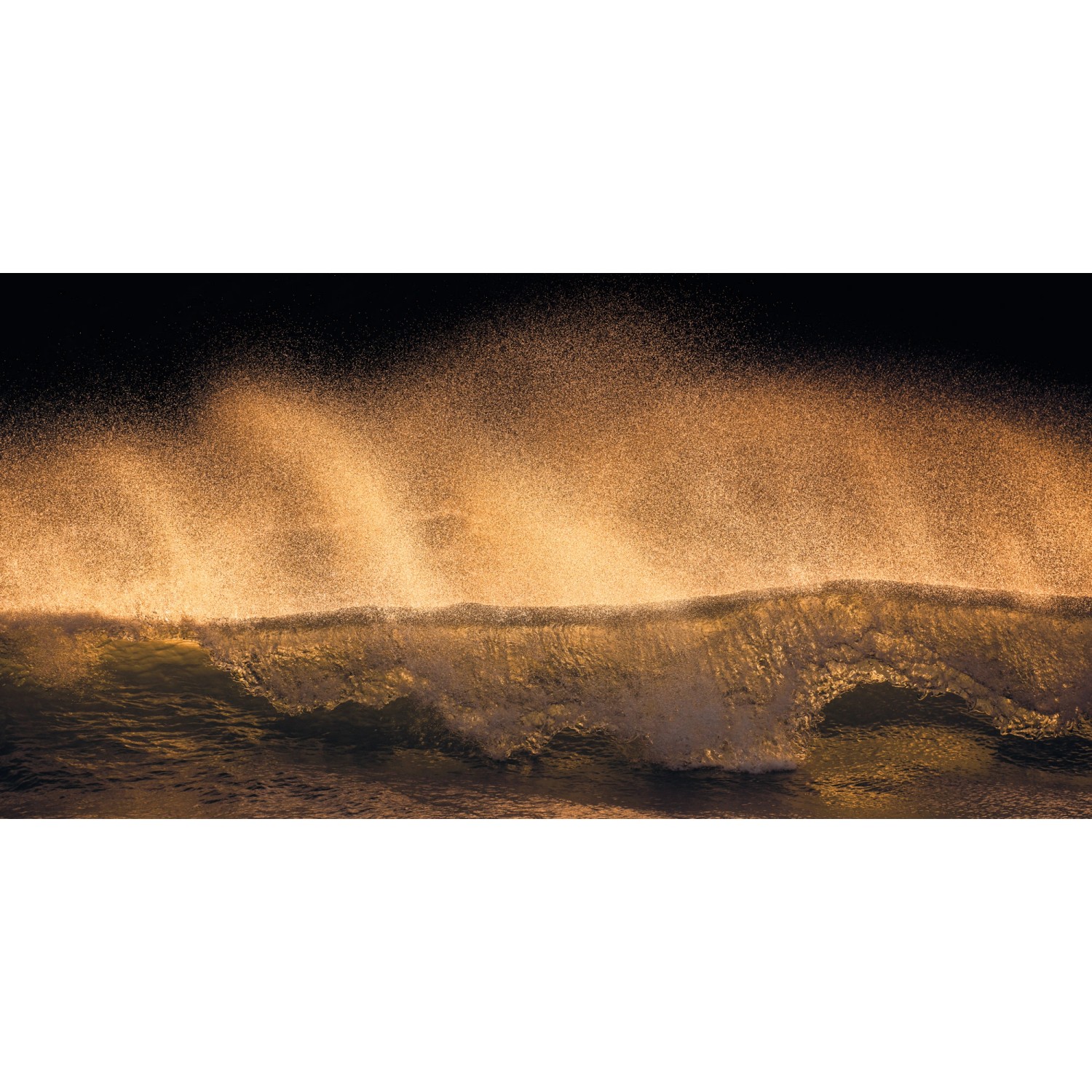 Komar Fototapete Vlies Golden Wave  200 x 100 cm