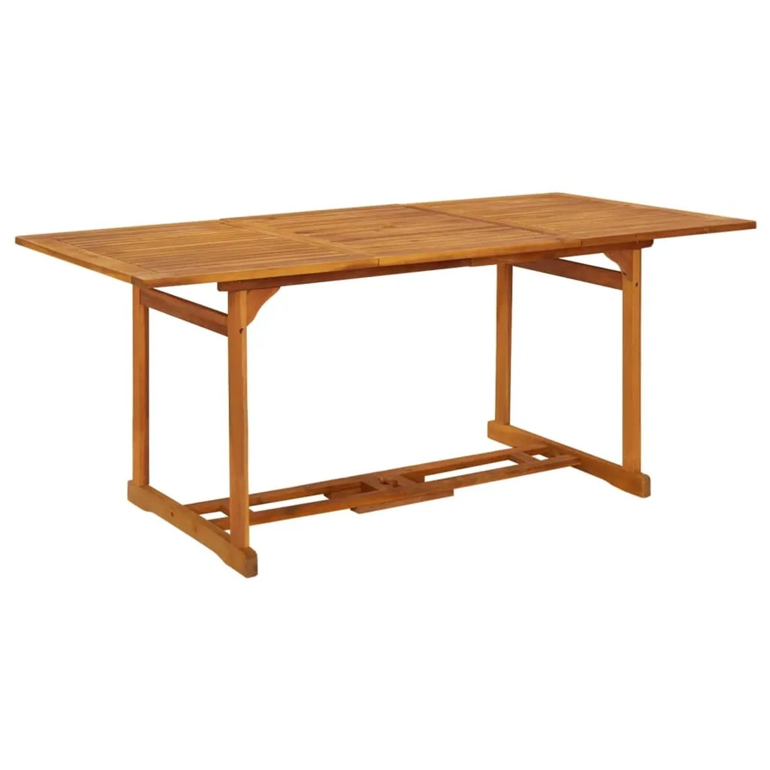 vidaXL Garten-Esstisch 180x90x75 cm Massivholz Akazie 315945