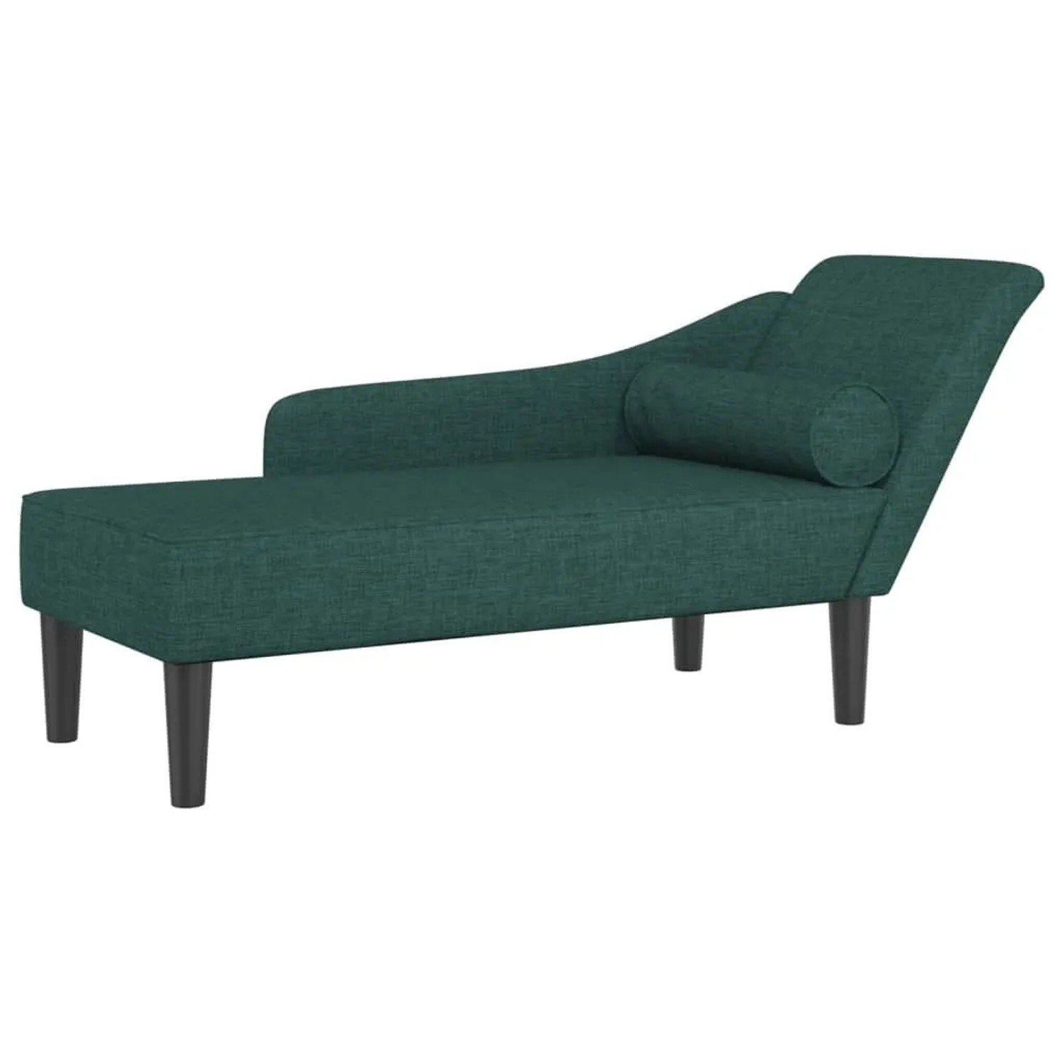 vidaXL Chaiselongue mit Kissen Dunkelgrün Stoff 4007600