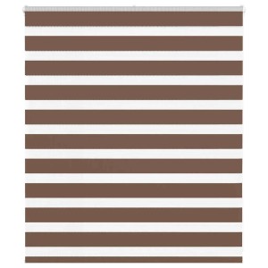 vidaXL Doppelrollo Braun 120x100 cm Stoffbreite 115,9 cm Polyester 4014317