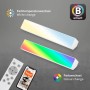 Dimmbare, weiße Brilo LED-Tischleuchte Muro S B-Smart mit Farbwechsel, Fernbedienung und Smartphone Steuerung.
