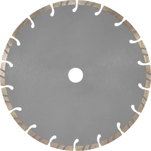 LUX Diamant-Trennscheibe Turbo, 230 mm, für Winkelschleifer, zum Trennen von Stein und Beton.