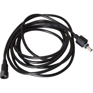 Schwarzes GroJa Verlängerungskabel, 200 cm, für Zaunbau & Sichtschutz.