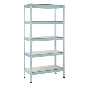 Schulte Schwerlastregal mit 5 Böden, 180x90x40 cm, verzinkt, für hohe Lasten im Keller oder Lager.