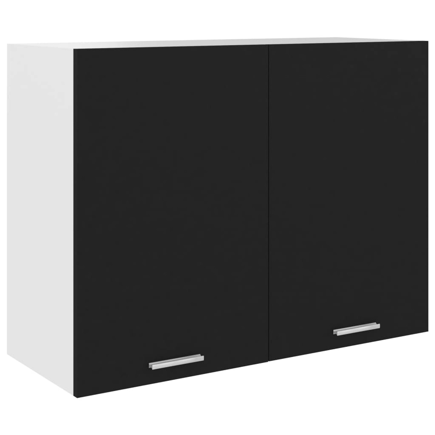 vidaXL Hängeschrank Schwarz 80x31x60 cm...