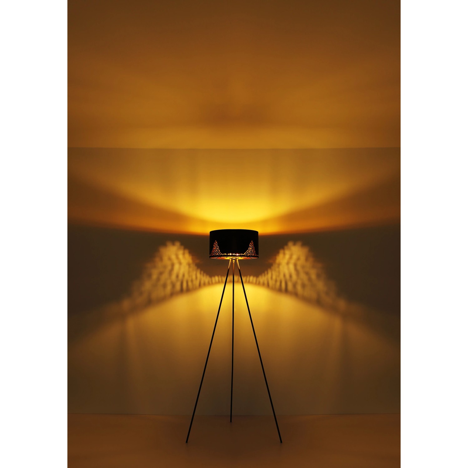 Osasy Stehlampe Mit Wechselschirm - Dimmbare Dreibein-Lampe Für Wohnzimmer & Büro