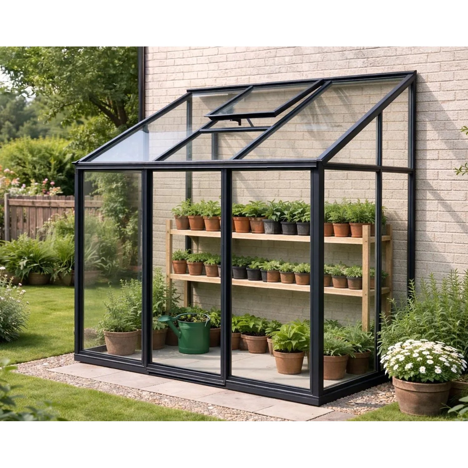 Bloomcabin Premium-Qualität Gewächshaus Wandgewächshaus GHLT1
