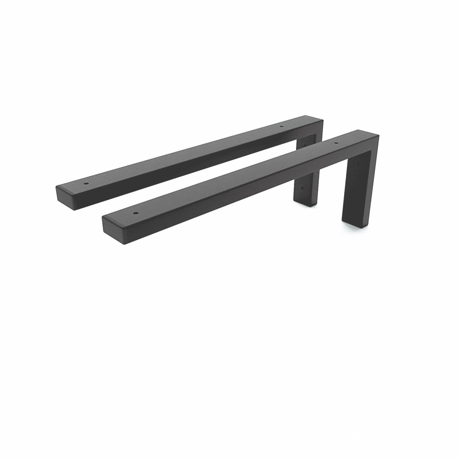 HEVVA Waschtischhalterung MAIN Schwarz 45 cm Tiefe 2er Set günstig online kaufen