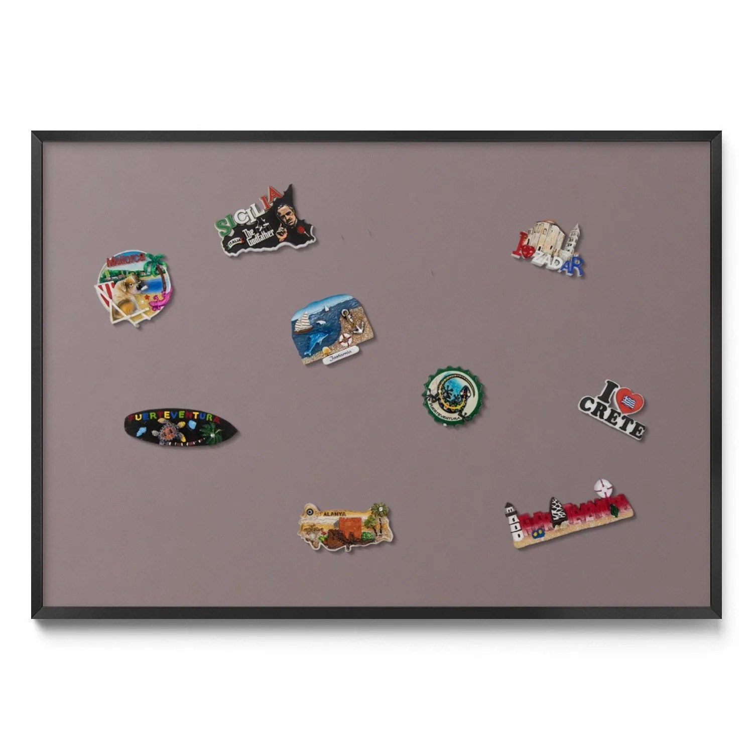 Tulup Magnettafel Magnetboard für Reisemagnete Farbe Hellbraun 100x70 cm Me günstig online kaufen