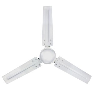 WESTINGHOUSE Deckenventilator Industrial, 122 cm, Chrom, mit 3 Flügeln und Wandschalter.