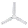 WESTINGHOUSE Deckenventilator Industrial, 122 cm, Chrom, mit 3 Flügeln und Wandschalter.