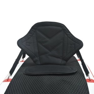 vidaXL Kajaksitz für SUP Board, schwarz, mit D-Ringen und verstellbaren Riemen.