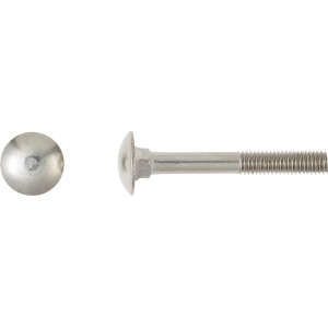 Edelstahl Schlossschraube M5 x 30 mm mit Teilgewinde, ideal für robuste Konstruktionen.