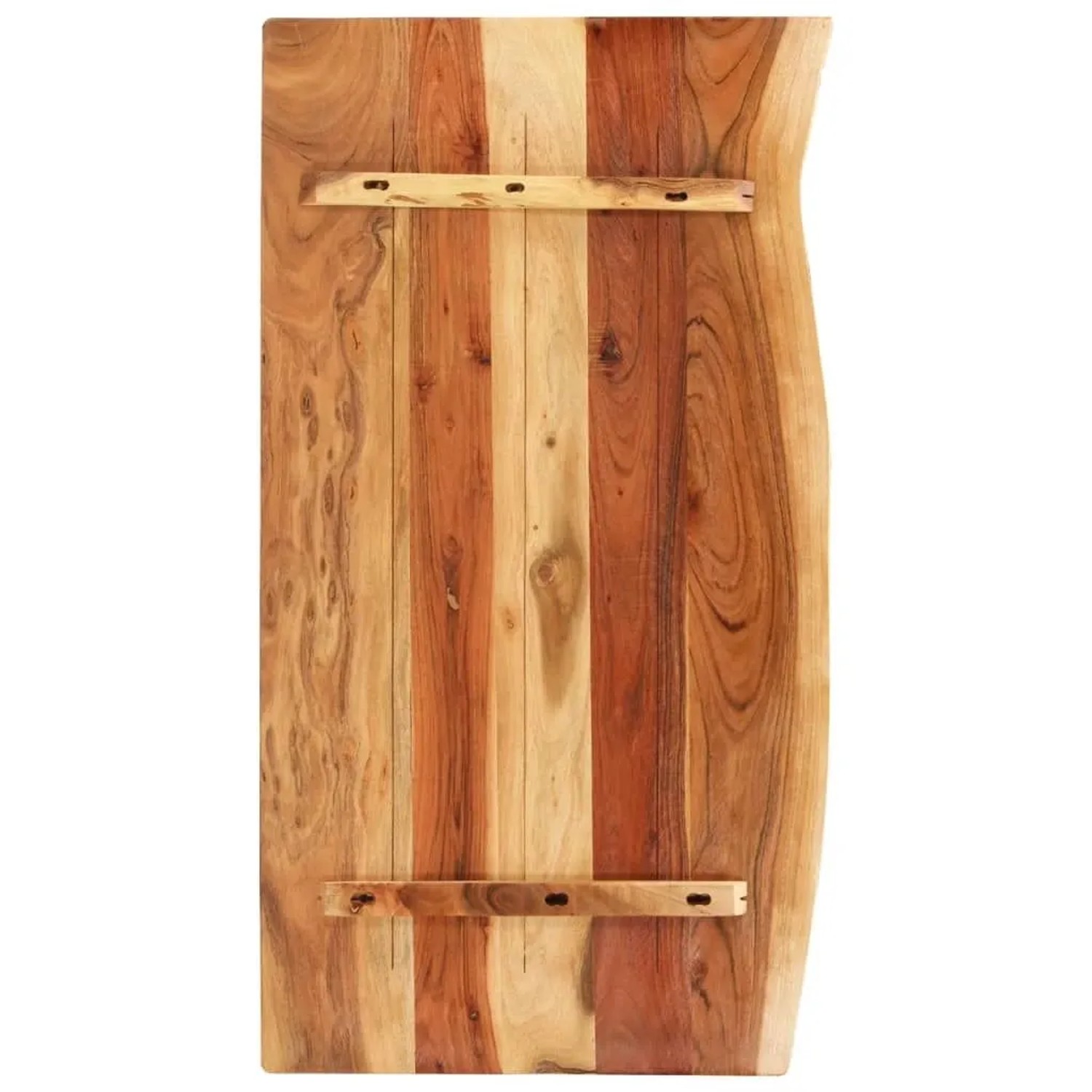 vidaXL Badezimmer-Waschtischplatte Massivholz Akazie 100x52x2,5 cm 286321_2