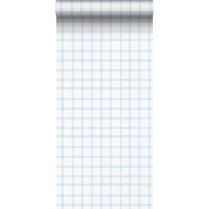 Sanders & Sanders Tapete Karomuster Hellblau und Weiß 53 cm x 10.05 m