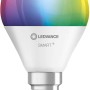 Ledvance Smart+ Leuchtmittel Wifi Mini RGBW E14, farbige smarte LED Lampe in Weiß.