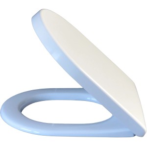 Duravit WC-Sitz Starck 3, weiße Ausführung, mit verdeckten Edelstahlscharnieren.
