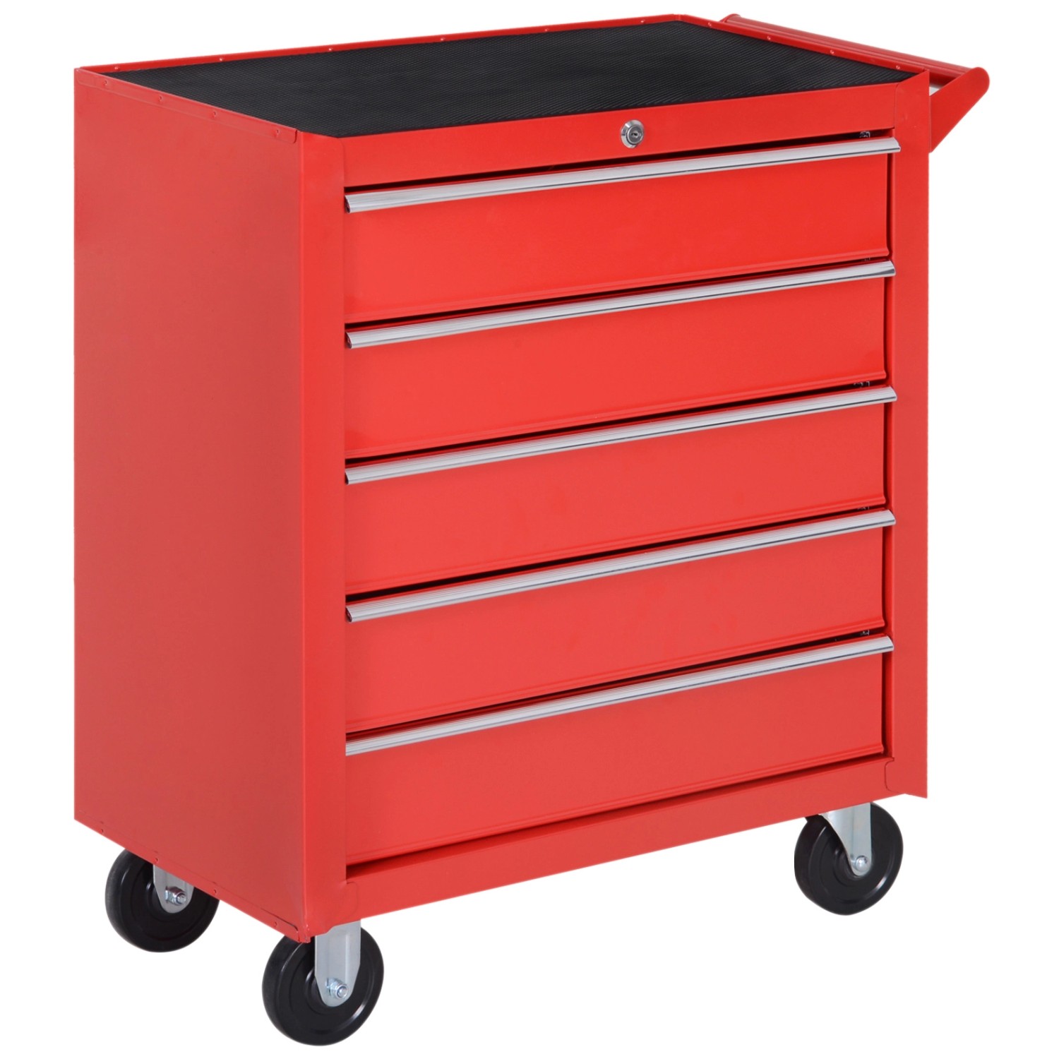 DURHAND Werkstattwagen Werkzeugwagen Stahl Rot 69L x 33B x 75H cm günstig online kaufen