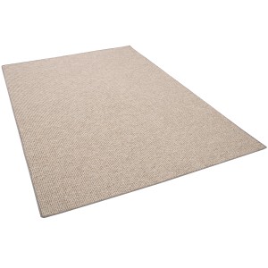 Grauer Snapstyle Schlingenteppich Primo, 100x100cm, ideal für Fußbodenheizung und schonend zu Parkett/Laminat.