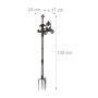 Relaxdays Schlauchhalter Gusseisen Bronze Mit Erdspießen 133 cm x 24 cm x 17 cm 4,2 kg_4