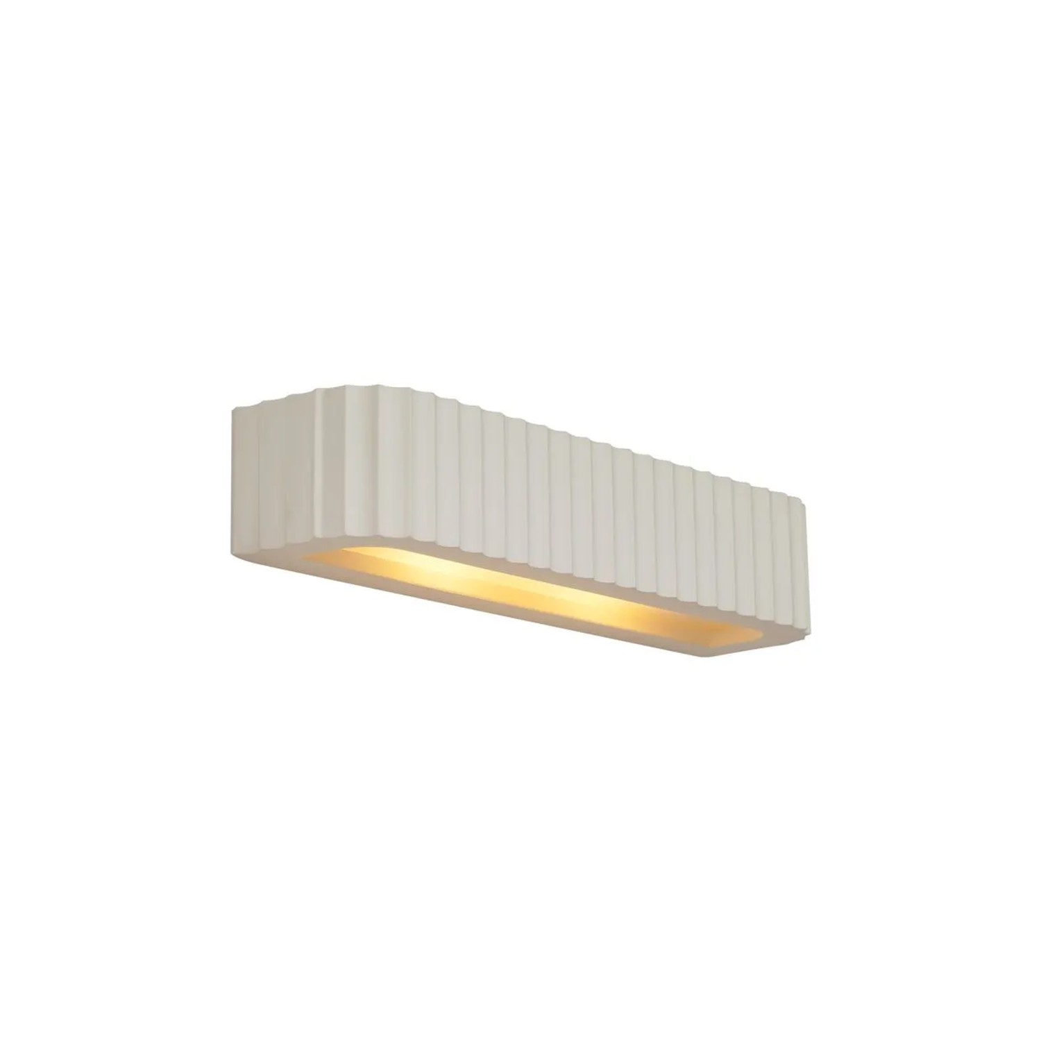 QAZQA Skandinavische Wandleuchte Weiß Rechteckig 2-Lichter Plaster