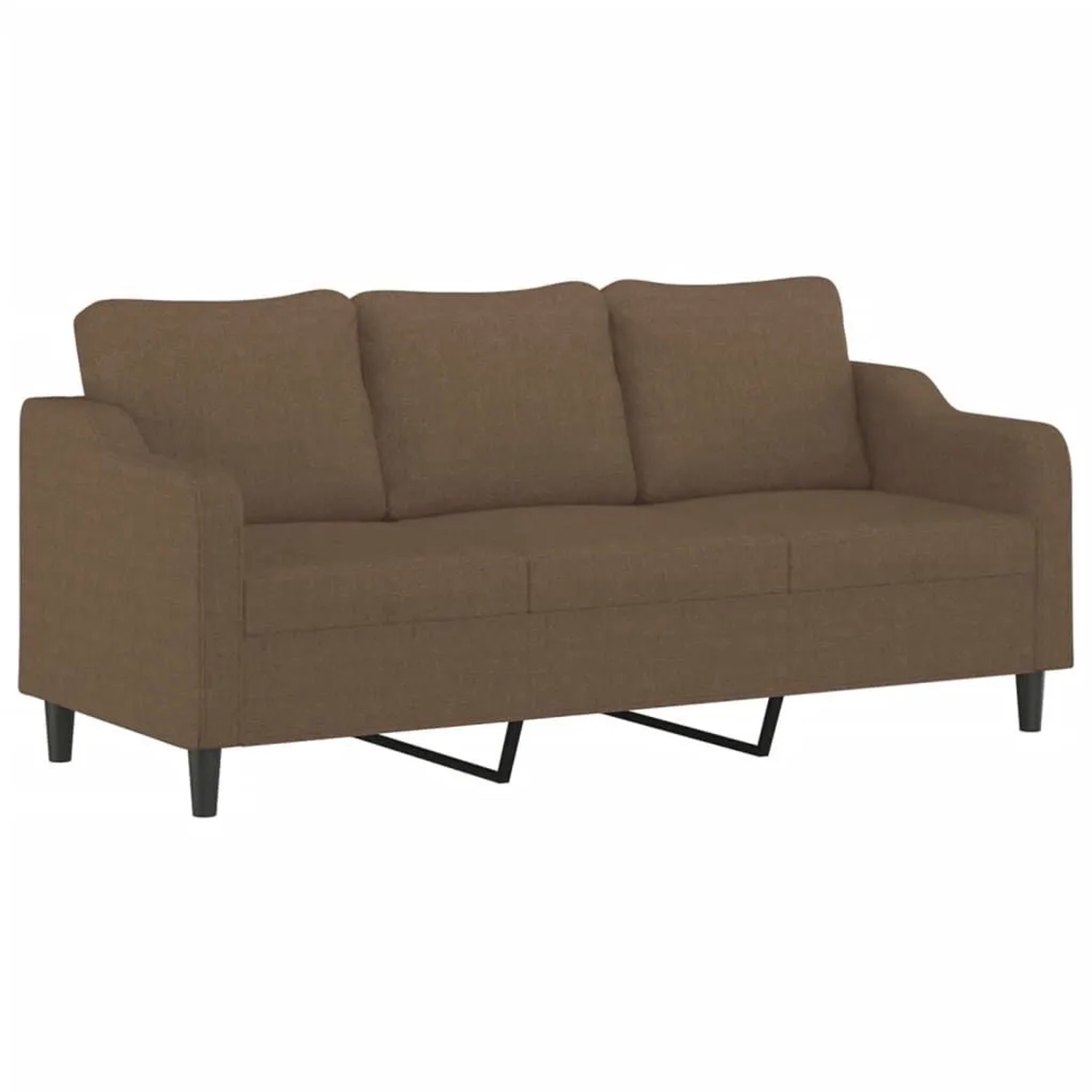 vidaXL 3-Sitzer-Sofa Braun 180 cm Stoff 359370 günstig online kaufen