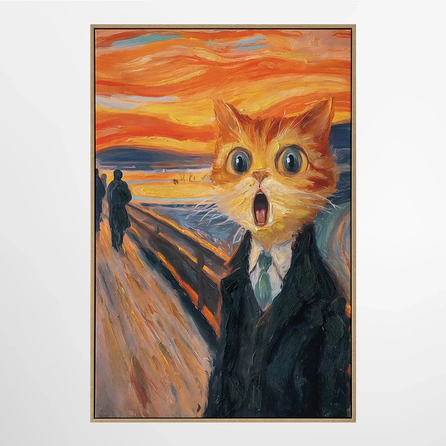 ArtUniverse Leinwandbild The Cat Scream 60 x 90 cm