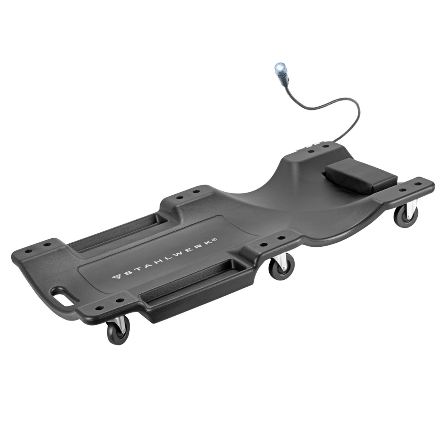 STAHLWERK Kfz-Rollbrett RCL-40 ST mit Integriertem LED-Licht 500 KG Tragkraft