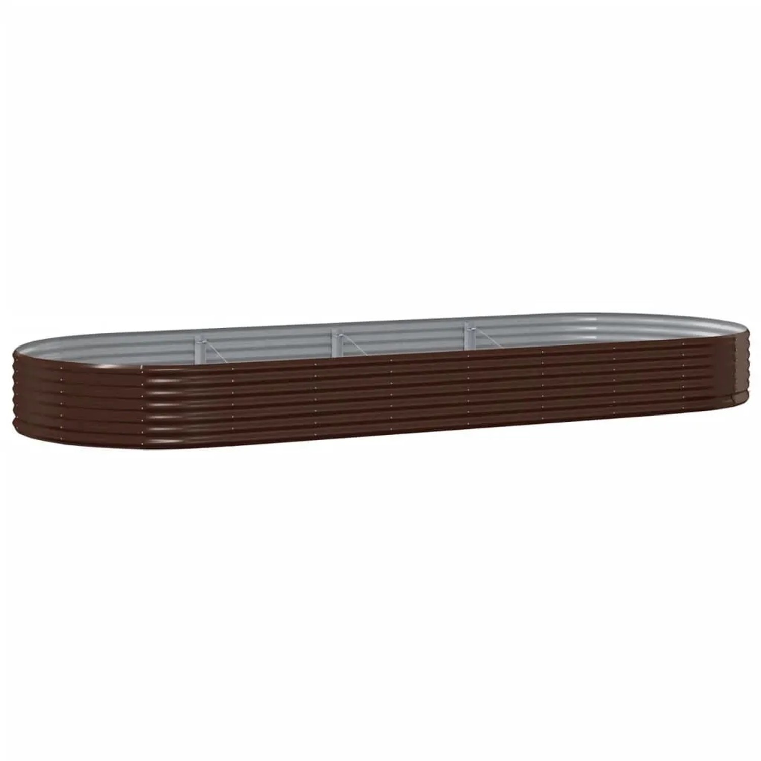 Furnicato Hochbeet Verzinkter Stahl 373x140x36 Cm Braun