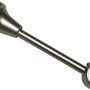 Gardinia Träger Europa offen kurz, Silber-Satin, 14 cm lang, zur Befestigung von Gardinenstangen.
