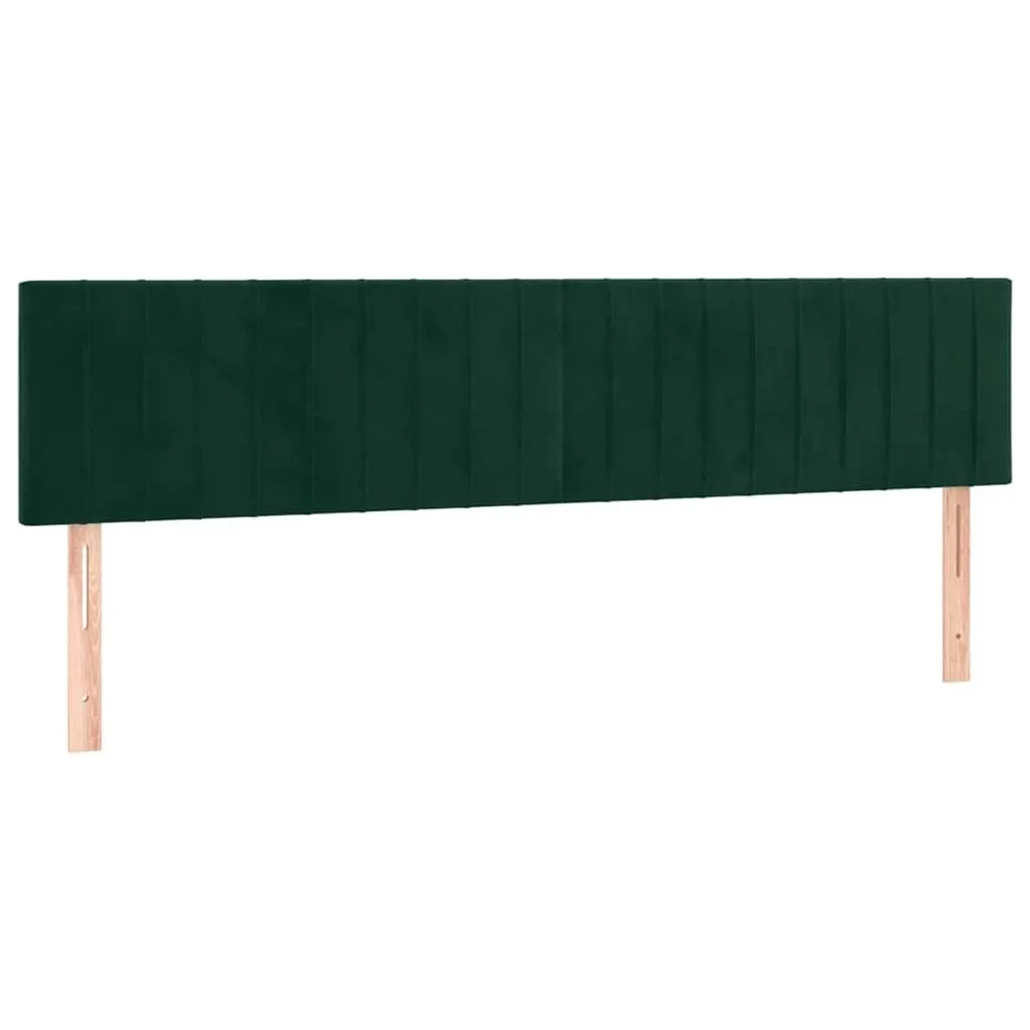 vidaXL Kopfteile 2 Stk Dunkelgrün 80x5x78/88 cm Samt 346267