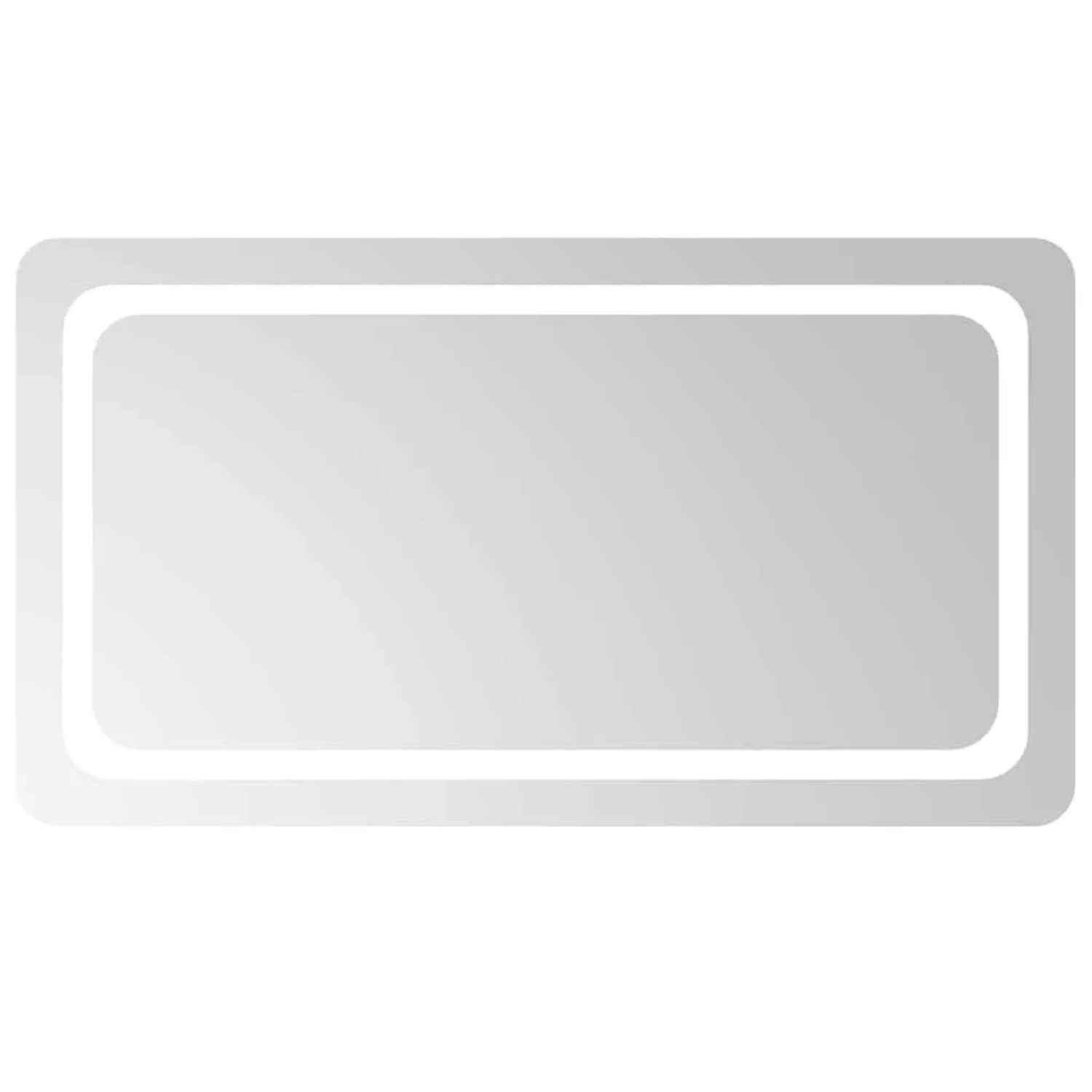 vidaXL LED-Badspiegel 90x50 cm 151789