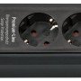 Schwarze Brennenstuhl Premium-Line Steckdosenleiste, 6-fach, mit Schalter und 1,8 m Kabel.