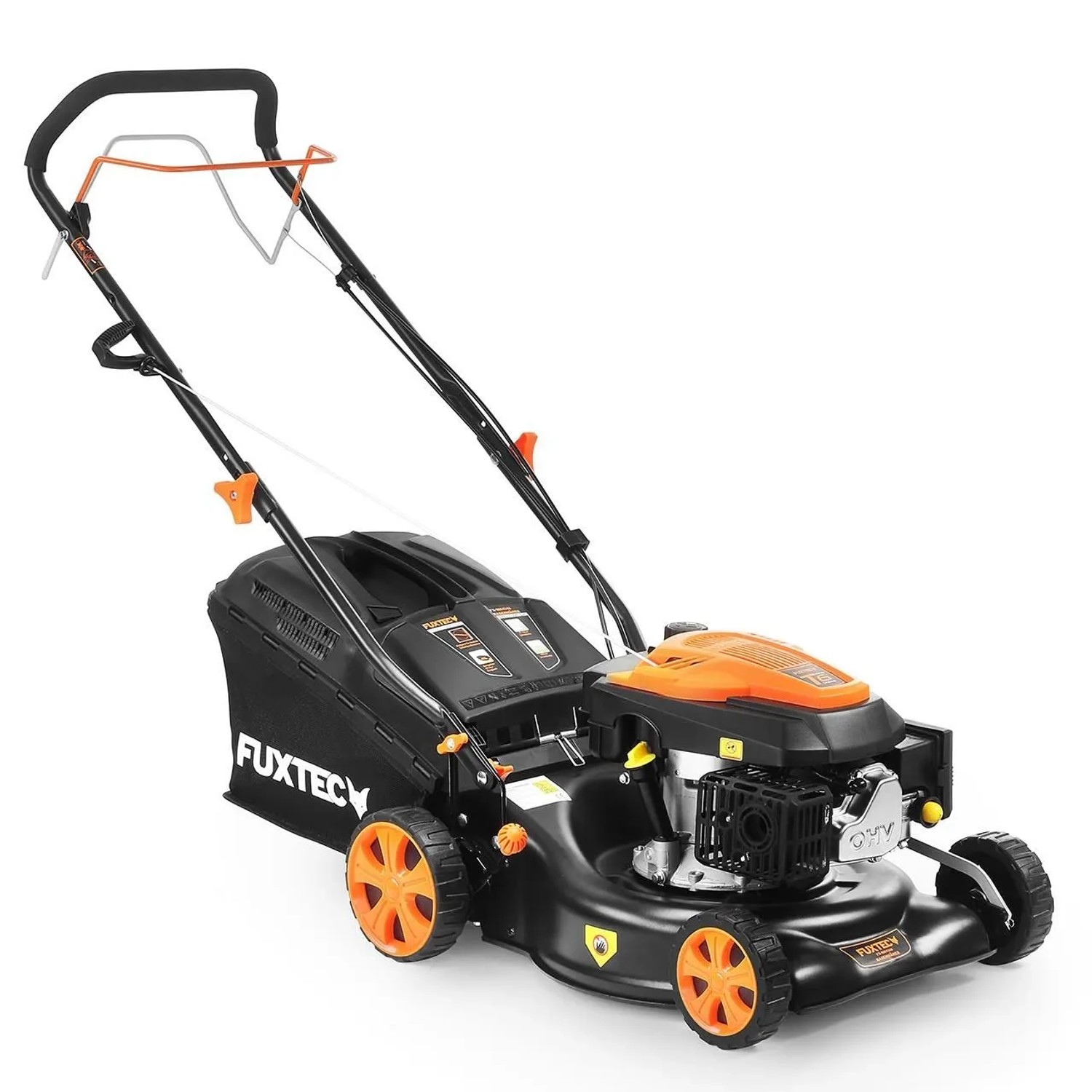 FUXTEC 3PS Benzin Rasenmäher RM4346 42 cm Schnittbreite 40 L Fangkorb 3in1 Funktion 3 PS