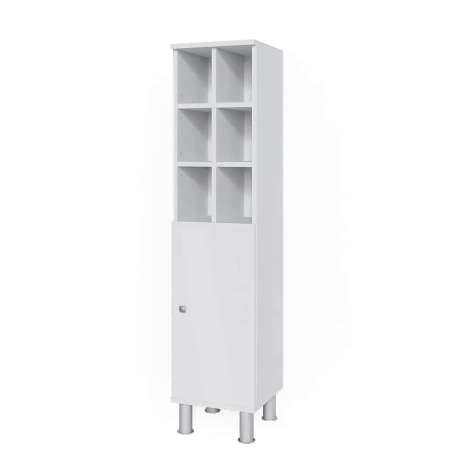 Vicco Midischrank Fynn Weiß 30 x 131 Große Tür