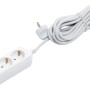 Weiße 3-fach Steckdosenleiste mit 5 m Kabel für den Innenbereich.