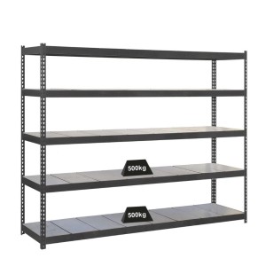 PROREGAL Schwerlastregal Metal Beast Five, anthrazit, 200x210x90 cm, Fachlast 500 kg.