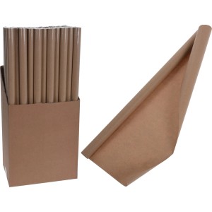 Packpapier Natur, 300x70cm, für Weihnachtsdeko und Geschenkverpackung.