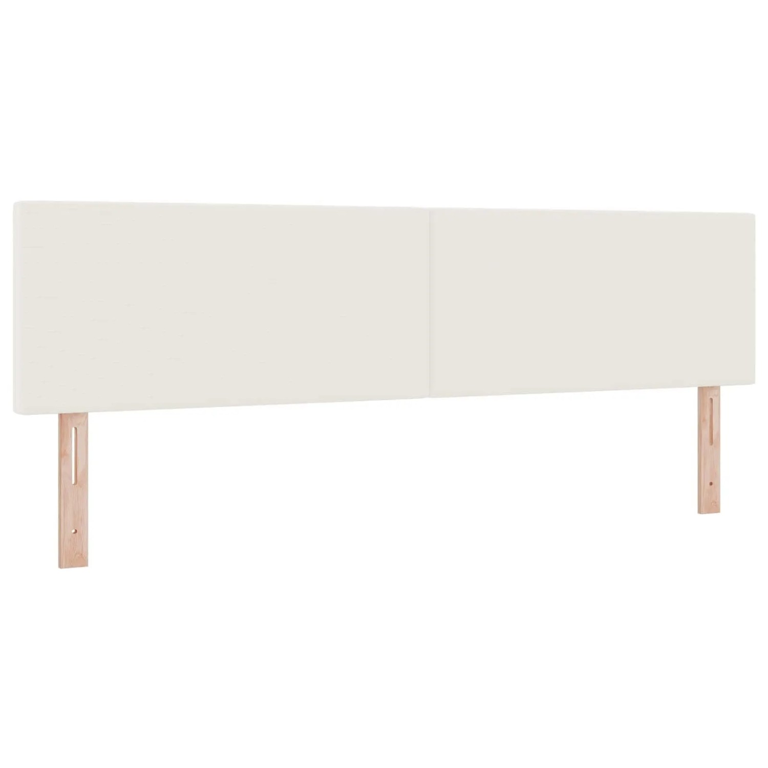 vidaXL LED Kopfteil mit LED-Lichtleisten Creme 180 cm Polyester 3338035