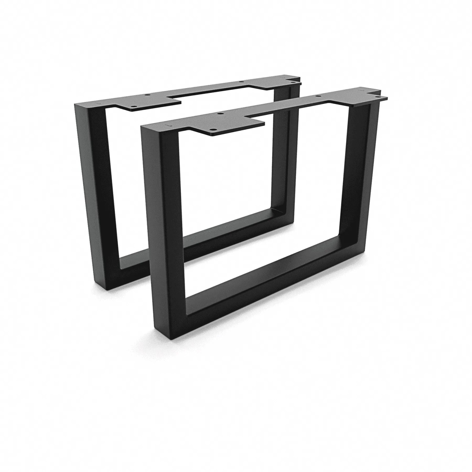 HEVVA Möbelfüße GRAZ 20 cm Hoch 30 cm Tief 2er Set Schwarz