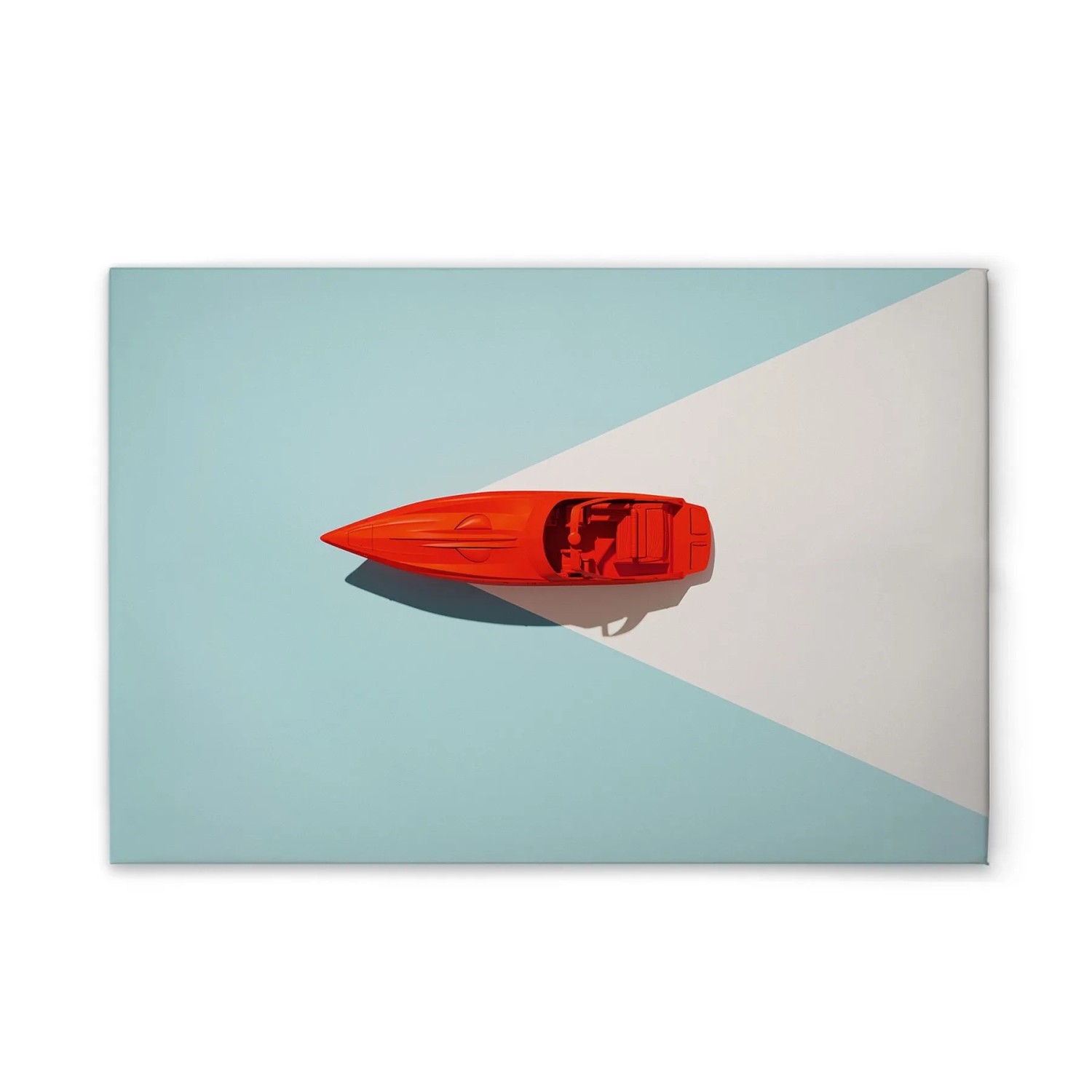Tadessi Leinwandbild - M1-No.50885 - Retro Boot - 60 x 40 cm - Hochformat