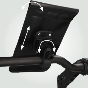 Fischer Smartphonetasche Drybag L/XL mit Lenkerbefestigung am Fahrradlenker.