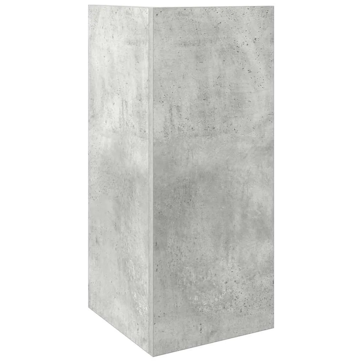 Hoher vidaXL Beistelltisch mit Ablage in Betongrau, Holzwerkstoff, 60 cm hoch, Betonoptik.