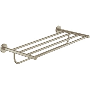 Grohe Essentials Multi-Handtuchhalter, Nickel gebürstet, zur Wandmontage.