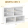 Costway Schuhschrank 2-In-1-Kombination aus Regal und Schuhbank Weiß_6