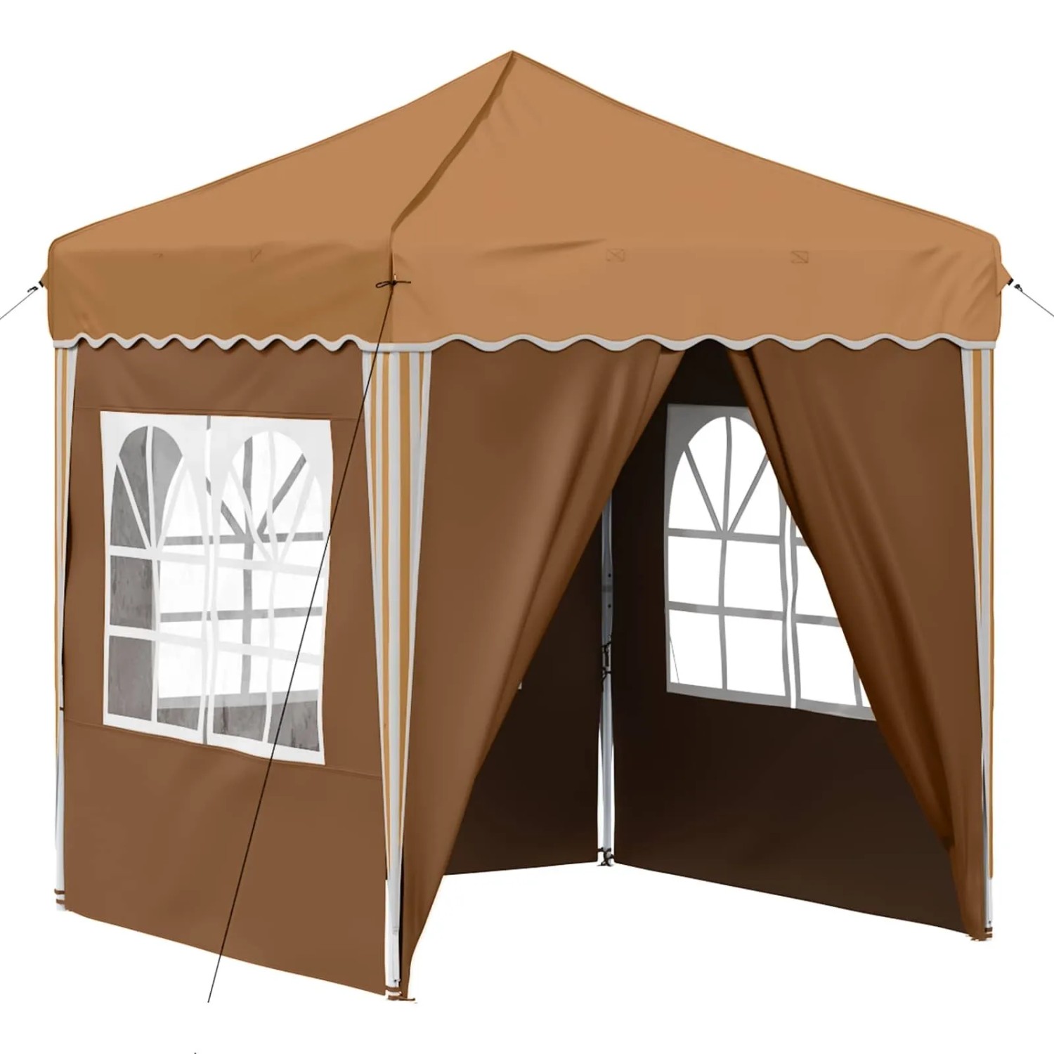 vidaXL Pop-up Partyzelt Beige 195 x 195 x 245 cm Oxford-Stoff 42019738