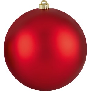 XXL Weihnachtskugel, Ø 20cm, rot, matte Oberfläche. Dekoration für Weihnachten.