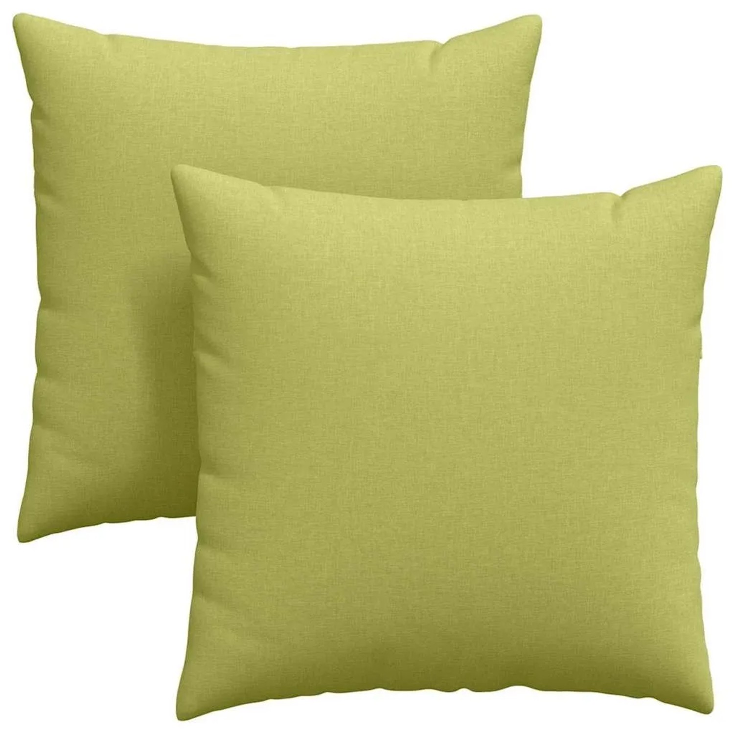 vidaXL Sofakissen 2 Stück Hellgrün 60 x 60 cm Stoff 42014007