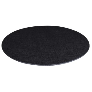 Schwarze Dynavox PM2 Plattentellerauflage aus Filz für Schallplattenspieler.